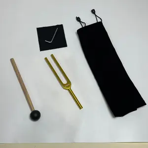 Aluminum 528hz Tuning Fork Set with Small Cloth Tool, Frequency Resonance Tuning Fork, Meditation Tool, Yoga Training Aid