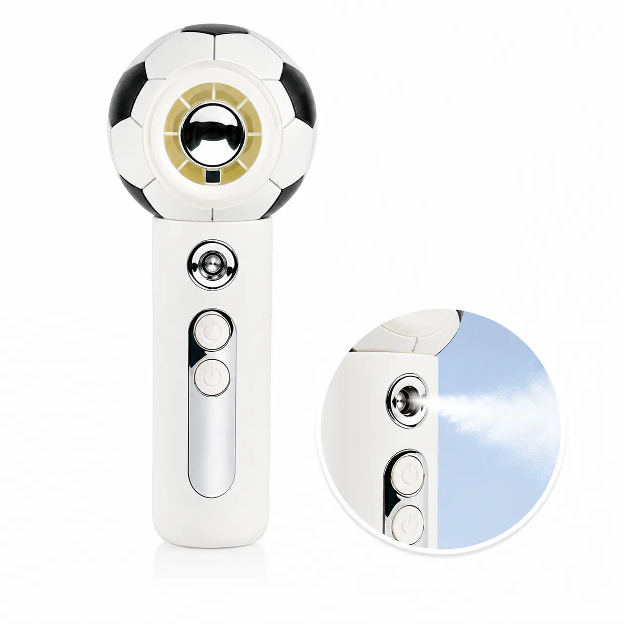 IMOLI Portable Handheld Misting Fan, High-Speed Mini Fan with Water Spray, Rechargeable Personal Fan with 2000mAh Battery, USB-C Cooling Fan for Home, Office, Travel & Outdoor