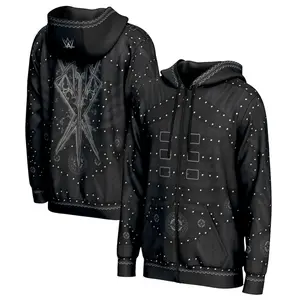 Rhea Ripley WWE 3D Zip Hoodie Gothic Punk Rock Studded Design Unisex Streetwear Fall Winter Jacket Casual Sporty Fan Merch Gift for Men Women Wrestling Lovers