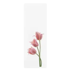 Pink Tulip Yoga Mat | Rubber Exercise Mat