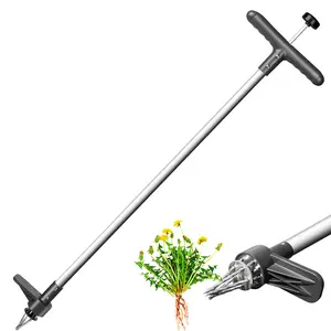 Walensee Upgraded Weeder Tool, Stand Up Grass Puller Hand Tool, Long Handle Garden Weeding Tool with 5 Claws, Hound Grass Puller for Dandelion, Standup Grass Root Pulling Tool and Picker, Grabber (1 Pack)