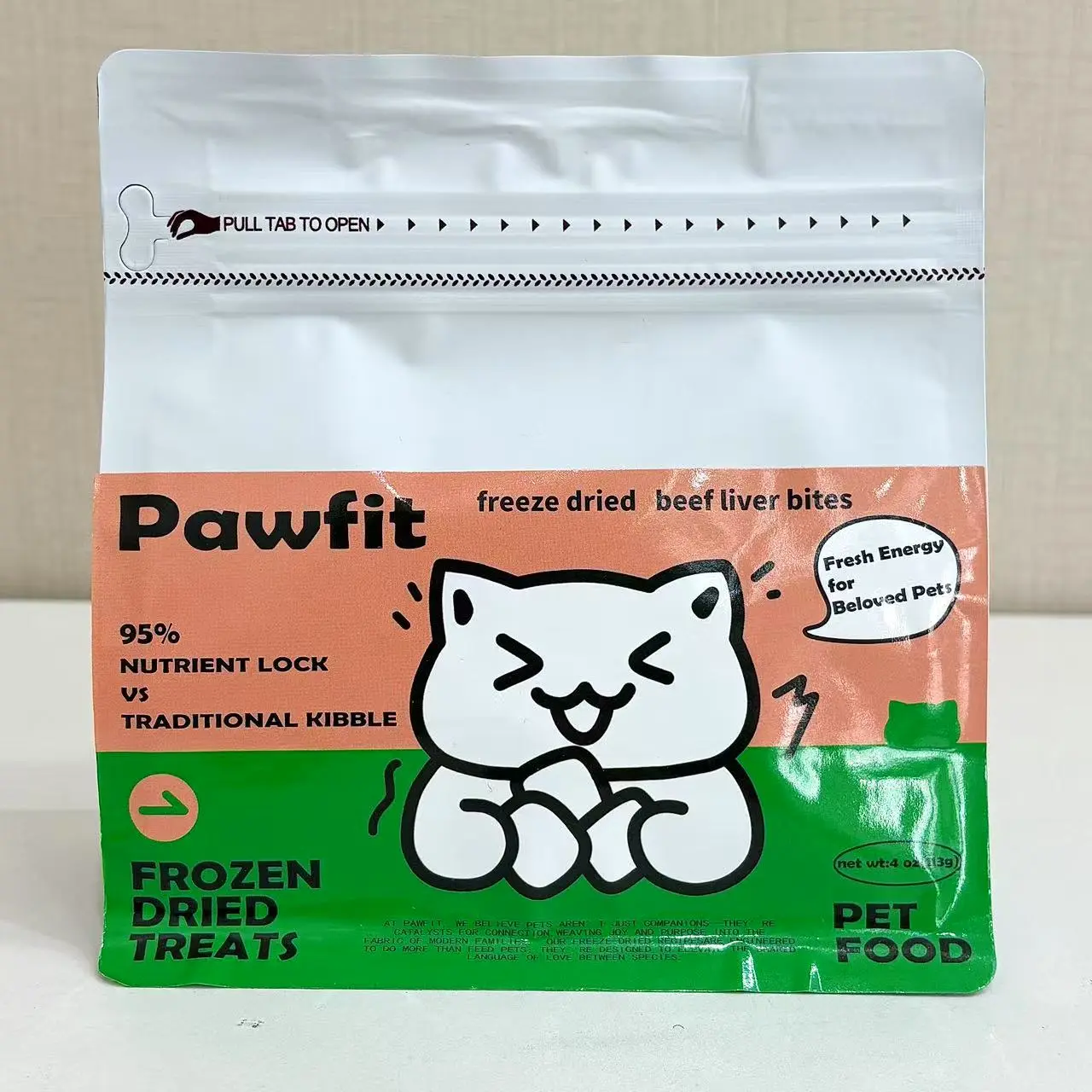 PAWFIT Beef Liver Bites-Freeze-Dried Raw Snack for Dogs and Cats