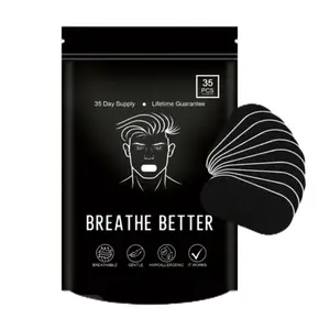 Mouth Tape for Sleeping 30 Strips Black Gentle Adhesive Hypoallergenic Sports Accessories for Adults Easy Application Comfortable Sleep Aid