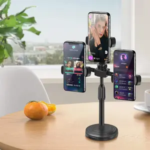Dual Position Adjustable Mobile Phone Tripod 68 "High Hanging Bracket for Video Recording, Cooking, Fitness, Vlogging-Multifunctional Mobile Phone Tripod, 360 °   Rotating Bracket-Very Good Gift Choice!