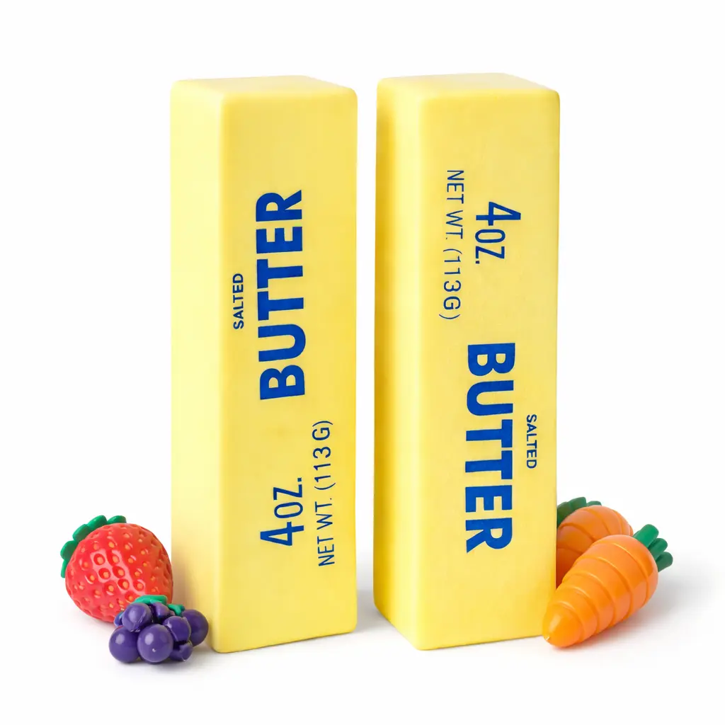 Jumbo Butter Stress Relief Toy, Soft Squishy Butter Squeeze Toy for Stress Relief, Sensory Fidget Toy, Funny Novelty Gift for Kids & Adults