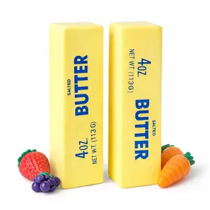 Jumbo Butter Stress Relief Toy, Soft Squishy Butter Squeeze Toy for Stress Relief, Sensory Fidget Toy, Funny Novelty Gift for Kids & Adults