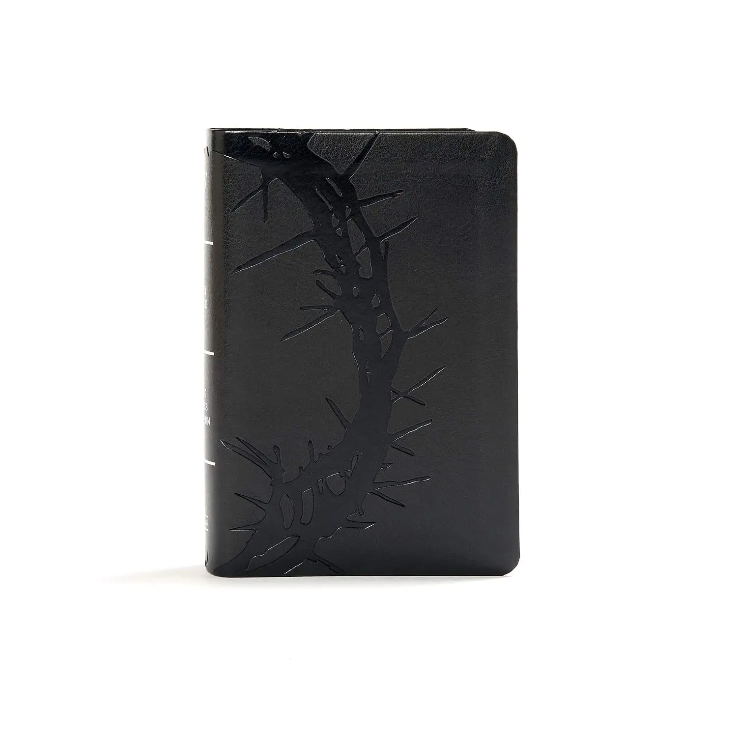 KJV Large Print Bible  Charcoal LeatherTouch Crown of Thorns  Red Letter Edition with Maps, Concordance & Cross-References  Perfect Gift