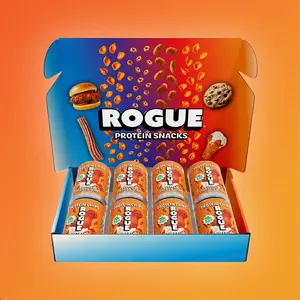 Rogue Protein Snacks | Buffalo Chicken Wing Protein Chips (4-pk & 8-pk) | 20g Protein, Clean Ingredients, 1B+ Active Probiotics, Flavor Blasted Healthy Snack