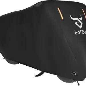 Universal Motorcycle Cover with Windproof Buckle, Waterproof Sun Protection Dust Proof, Indoor Outdoor Storage Bag Included