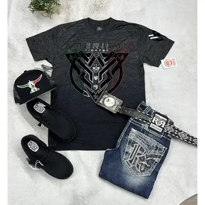 American Fighter Black Kingsland Sleeve Tee