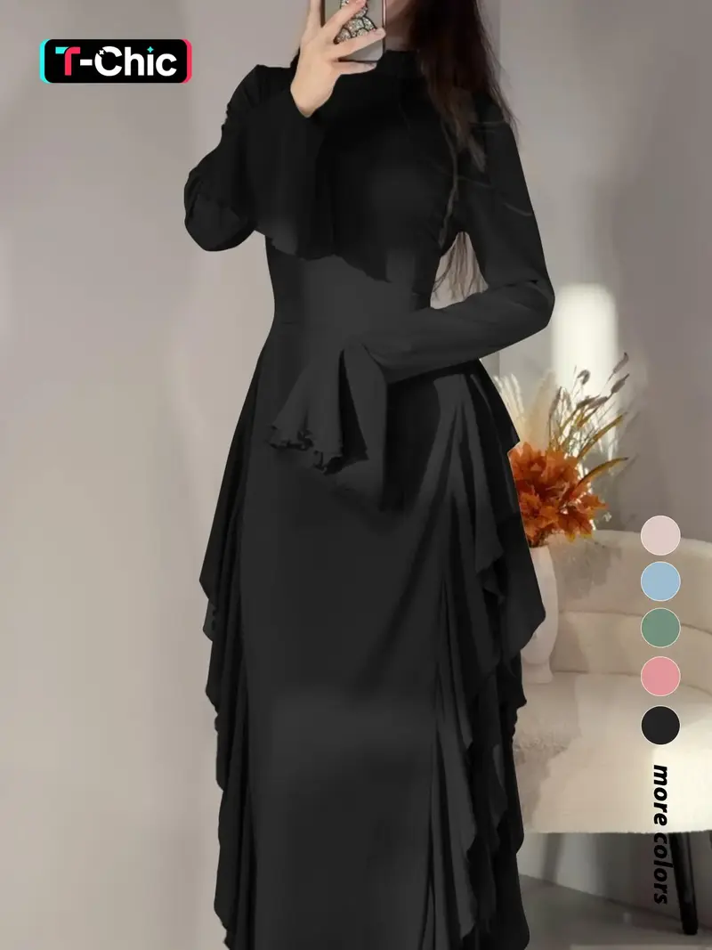 long sleeve black dress formal - TikTok Shop long sleeve black dress formal - TikTok Shop