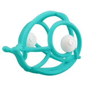 Mombella S2 Snail Rattle & Sensory Baby Teether Toy Mouth Toy Teething Relief Teething Rings For Babies