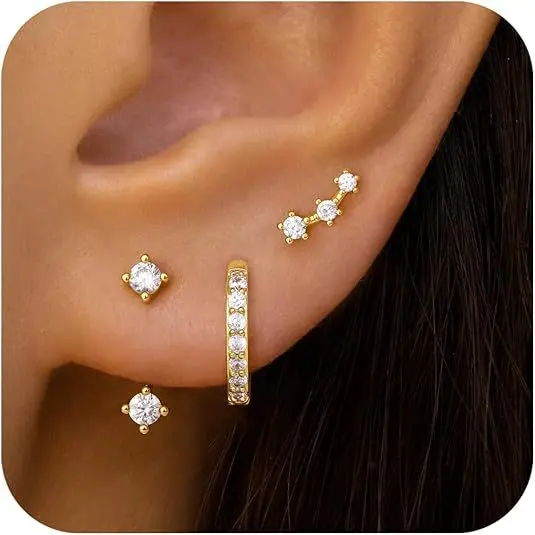 10 # Classic Set White Zircon (3 pieces)