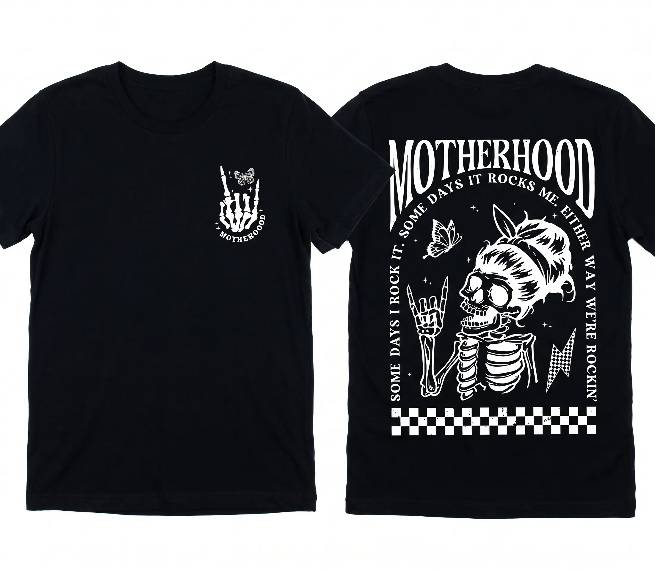 Motherhood Some Day I Rock it Shirt, Mama Shirt, Mom Shirt, Motherhood Rock Skeleton Shirt, Rocker Mom Gifts, Mothers Day Gift Shirt