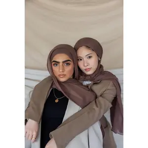 VELA Deep Taupe Solid Modal Hijab