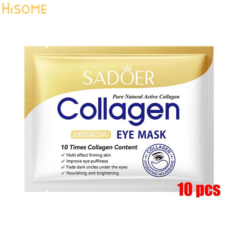 10 Pcs Crystal Collagen Eye Mask: Firm, Moisturize & Eliminate Dark Circles & Lines Gel Hydrate