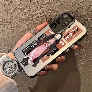 Hot-blooded anime D-Demon Slayers Phone Case Suitable for Samsung Galaxy S26 S25 S24 A37 A57 A17 A07 A56 A26 A36 A55 A35 A06 A16 A05 A14 A24 A34 A54 A15 A05s A04e A25 S23 S22 S21 S20 FE Ultra Plus Edge 4G 5G Anti Fall Matte Back Cover