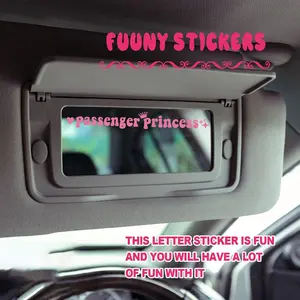 Passenger Princess Sticker Vinyl Car Decal for Windows & Rearview Mirrors Cute Design for Men Women Girls Car Accessories No Warranty