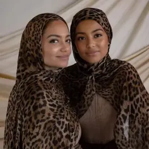 Leopard Print Hijab - Stylish and Comfortable Headscarf for Women