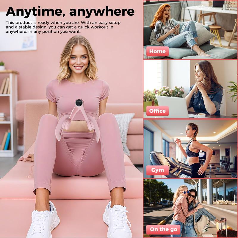 Thigh Exerciser,Home Gym Strength Training Equipment for Leg & Hip & Arm Muscles,Portable Home Fitness Equipment for Daily Workouts,Resistance Trainer for Leg, Hip & Arm Toning