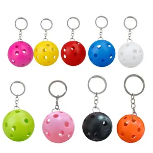 Hole Ball Golf Keychain, Sports Gift Accessory with 9 Optional Colors