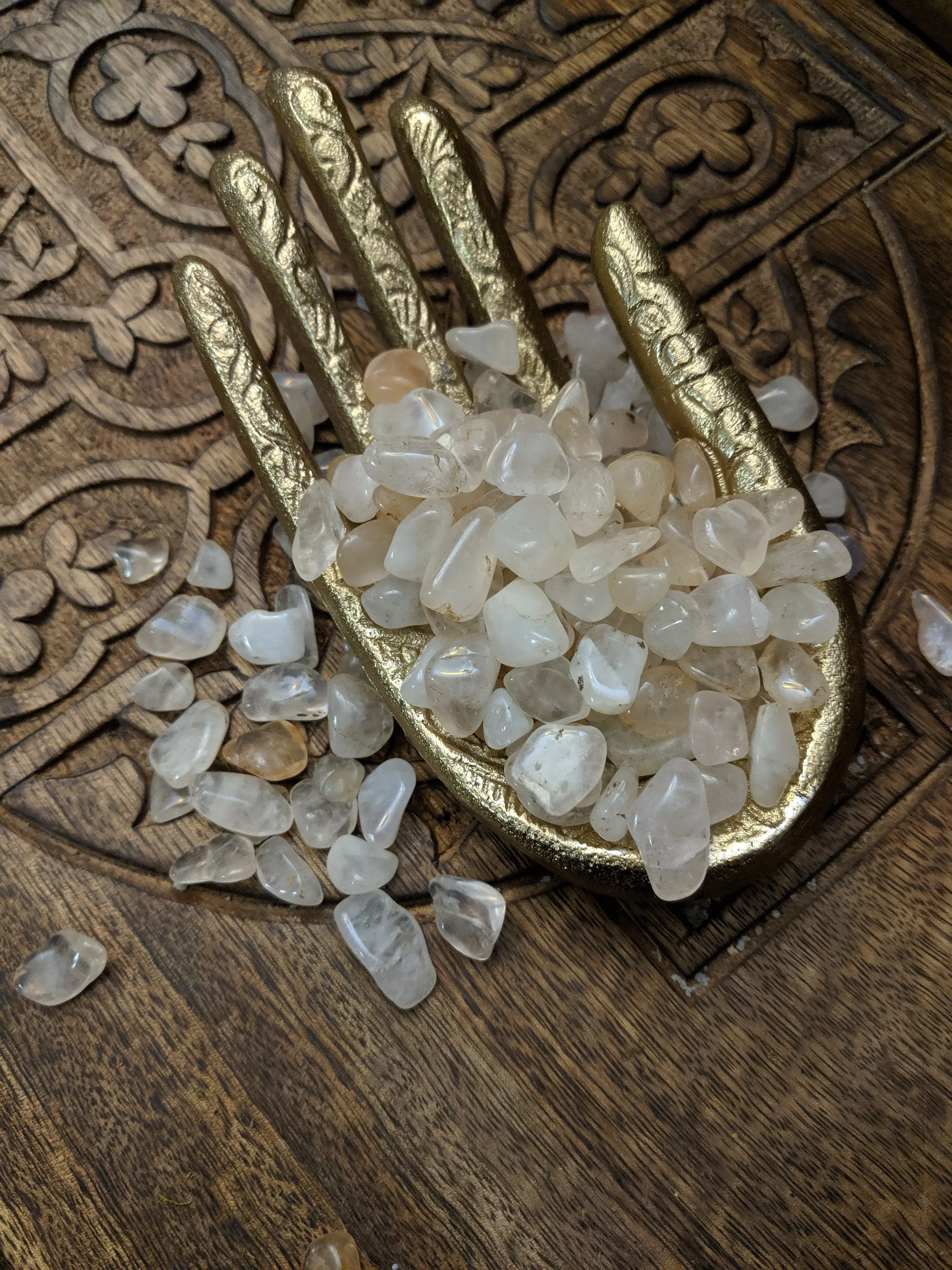 Pink & Golden Himalayan Quartz Tumbled Stones Untreated Gemstone Healing Crystal Chakra Natural Mineral Specimen Meditation Set of 2 Stones