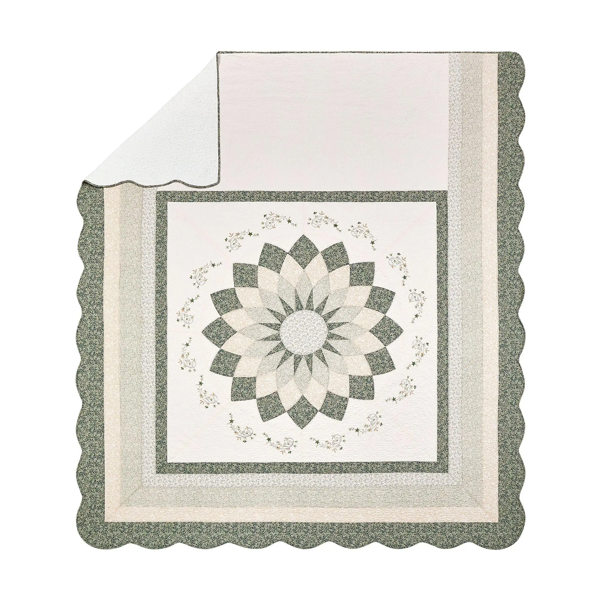 Modern Heirloom Harper Floral Embroidered QueenBedspread Modern Heirloom Harper Floral Embroidered QueenBedspread