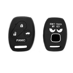 Car Key Case, Car Key Fob Cover, Car Key Protector, Car Key Holder, Key Case for Honda 2003-2012 Accord 2006-2013 Civic EX 2009-2015 Pilot 2005-2006 CR-V Smart Key