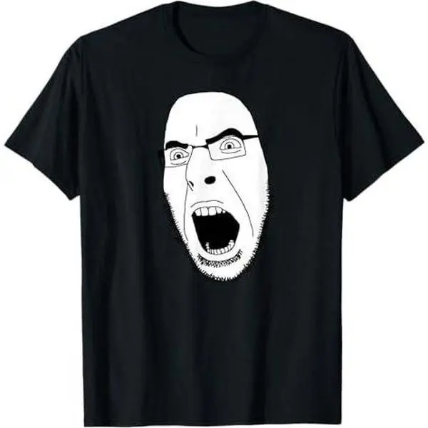 Soyjak Soy Wojak Soyboy Funny Internet Meme Cobson Lawnmower T-Shirt