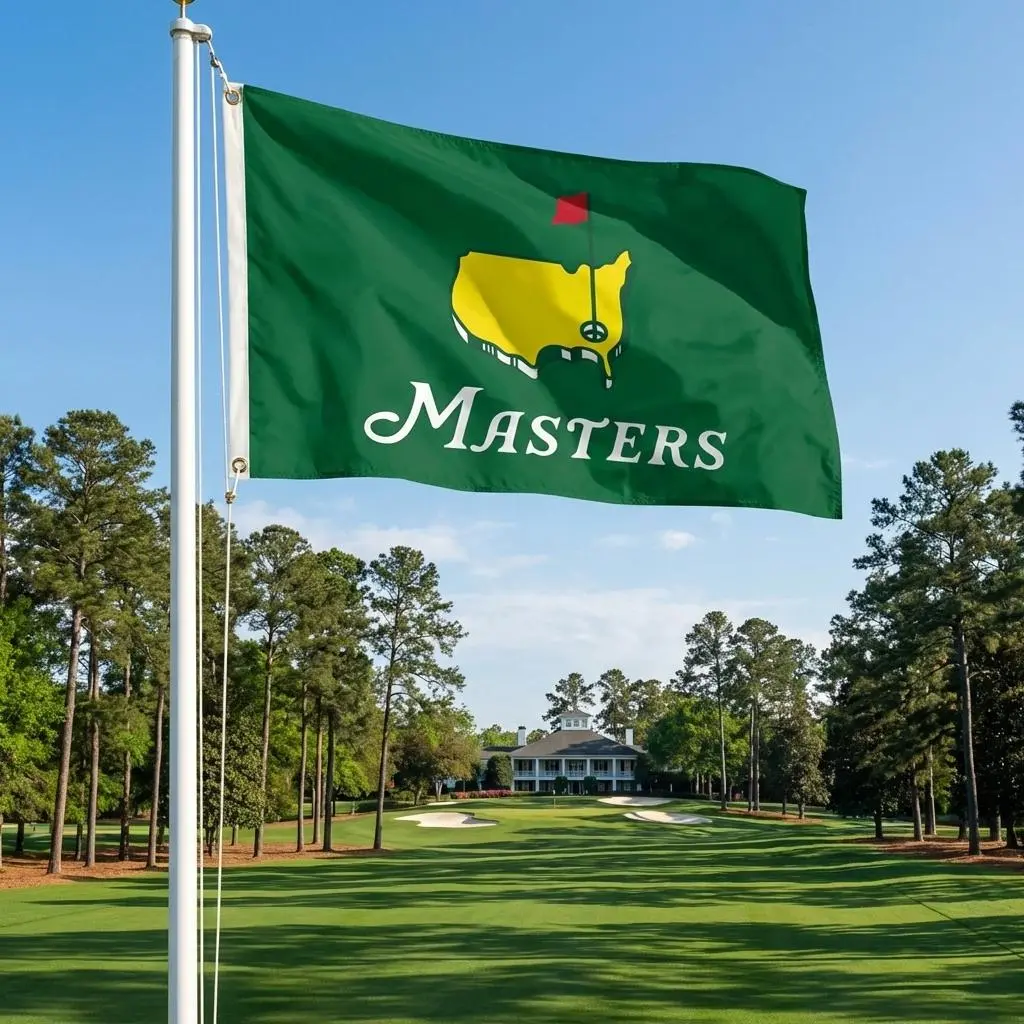 Masters Tournament Flag, Golf Tournament Theme Party, Masters Week Flag, Golfing Family Flag, Golf Garden Flag
