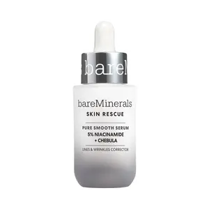bareMinerals Skin Rescue Pure Smooth Serum with 5% Niacinamide & Chebula - Hydrating Essence Water for Sensitive Skin