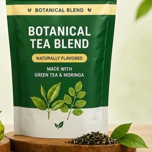 Botanical tea blends - green tea Moringa, Beverage, Herbal Tea Blend