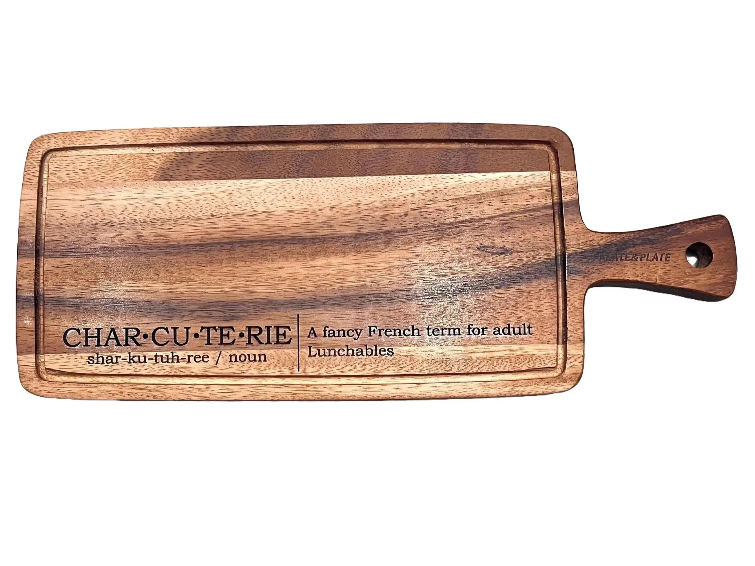 Funny Custom Laser Engraved Charcuterie Board Personalized Adult Lunchables Wedding Gift New Home Housewarming Realtor Closing Gift Wood Chopping Wooden