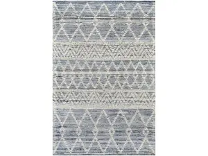 Livabliss NDD2301-810 8 x 10 ft. Nadine NDD-2301 Global Hand Woven Rectangle Area Rug, Ivory, Navy & Dark Blue