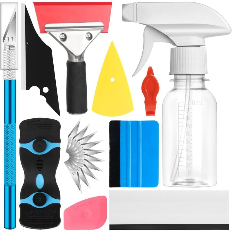 20-Piece Car Window Tinting Kit 🔧 | Vinyl Scrapers & Squeegees Set | Easy Install for Cars, Trucks & SUVs