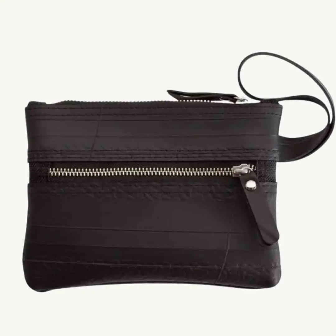 Erin Wallet, Wristlet & Belt Pouch – Upcycled Vegan Wallet with Edge