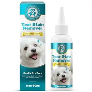 Veterinarian & Pet Recommended 60ml Pet Eye Cleaning Solution Mild Formula for Gentle Eye Area Care Apply with Cotton Pad for Dogs & Cats