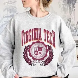 Vintage University Of Virginia Tech 1872 University Of Vir, Sweatshirt Classic Retro