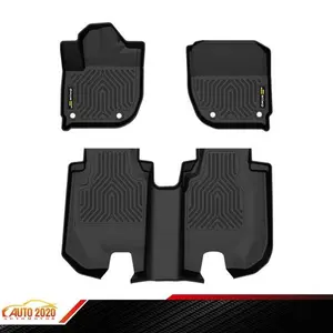 TPE Floor Mats fit for 2016-2022 Honda HR-V All-Weather Rubber Liners 3pc Upgraded Version