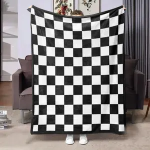Checkerboard Pattern Blanket, Soft Warm Throw Blanket, Air-conditioned Room Blanket, Gift Blanket, Office Nap Blanket, Soft Cozy Blanket