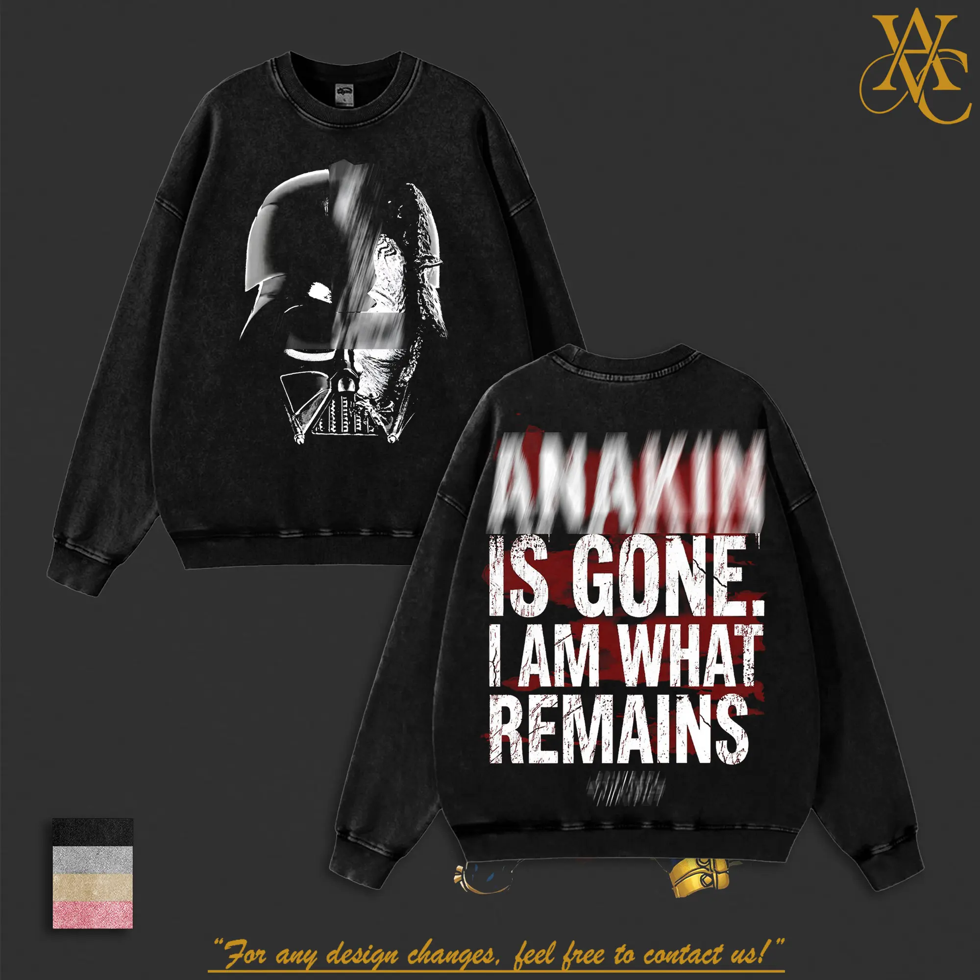Chosen One Skywalker Sith Lord Graphic Washed Tee & Hoodie, Galactic Villain Fan Shirt, Space Fantasy Movie Apparel, Retro Sci-Fi Character Merch, Unisex 99% Cotton Streetwear Tee For Fans and Collectors Gift Idea