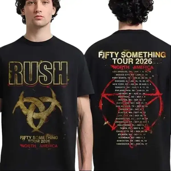 Rush Stage Logo Shirt Fifty Something Tour 2026 TShirt