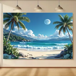 Tapestry Tropical Jungle Nature Backdrop Wall Hanging Photography Background for Bedroom Living Room Home Decor Indoor Outdoor Aesthetic Wall Decoration Polyester 1pc