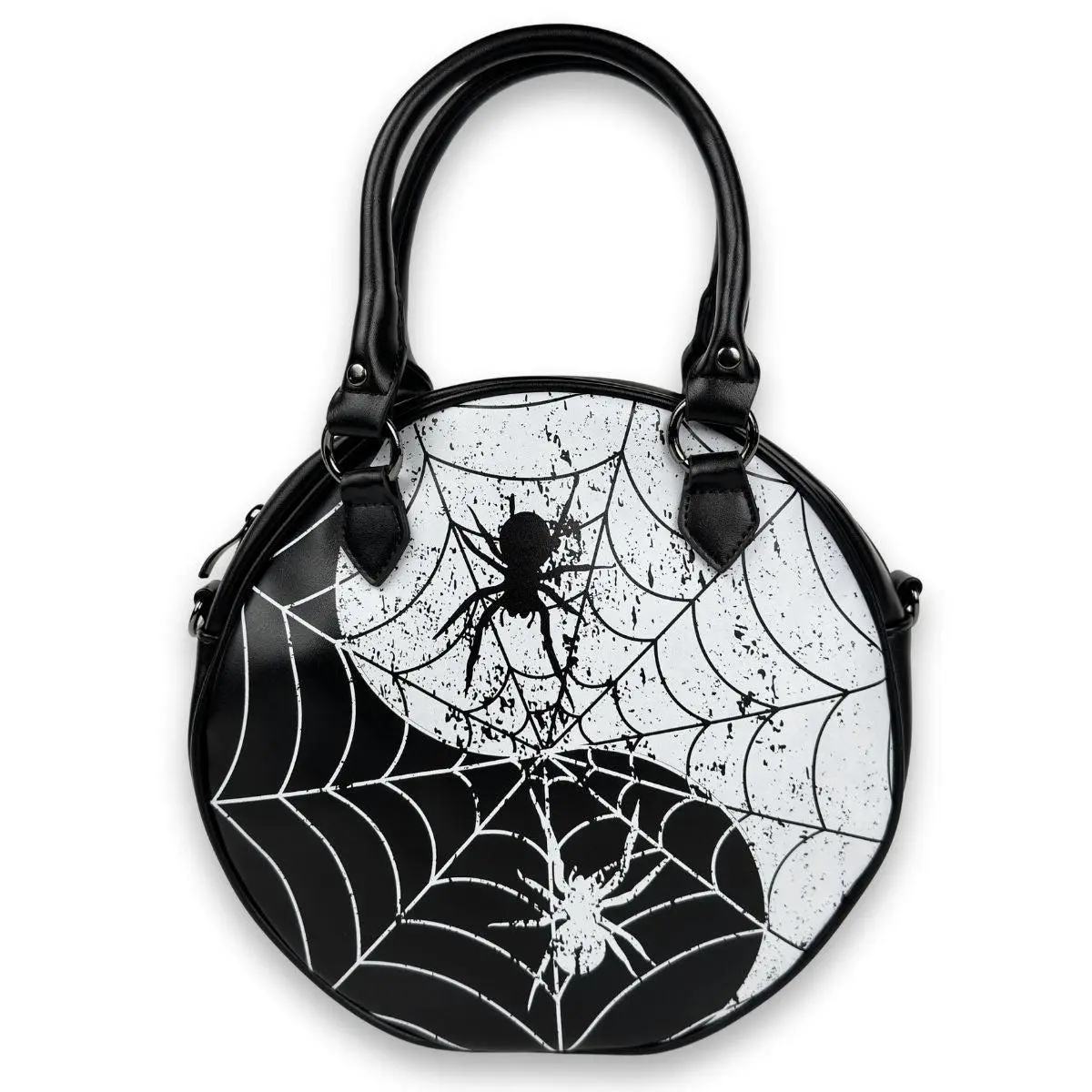 YinYang Round Spiderweb Crossbody & Handbag