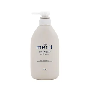 Merit Japanese Acidic Conditioner - Gentle Scalp Care, Smooth & Repairing, Family Size 450ml