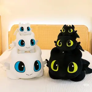 38-100cm Little Flying Dragon Kawaii Plush Toy Lying Posture Style Toothless Doll Pillow Children Couple Christmas Birthday Gift
