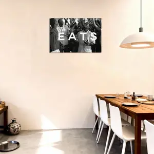 Paid in Full Everybody Eats HomeDecor WallArt LivingRoom Canvas for Bedroom Decor Canvas Poster Aesthetic Office Bathroom Painting Picture Print Modern Family