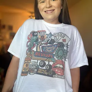 Outlaw Western Collage Graphic Top