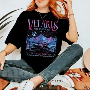 Velaris City Of Starlight Comfort Colors Shirt,The Night Court Shirt,Bookish Gift,Court Of Thorns And Roses, City Of Starlight Shirt