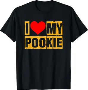 I Love My Pookie Valentine Romantic Couple Outfit T-Shirt , Unisex Cotton Tee Gifts, Size S-3XL